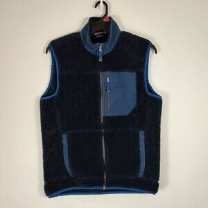State of Elevenate Glacier Pile gorpcore outdoors sherpa vest mens size L